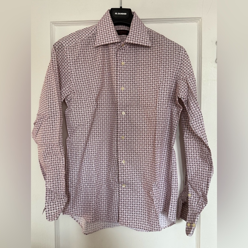 Etro Men's Geometric Pattern Shirt - White